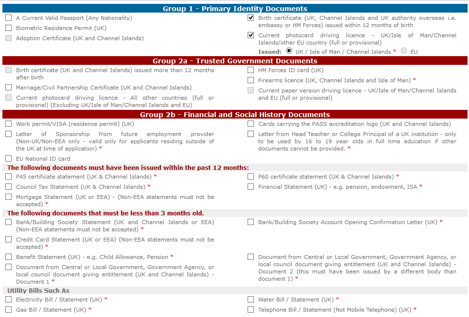 DBS ID Upload System Call4Backup